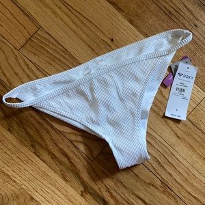 White Roxy bathing suit bottoms